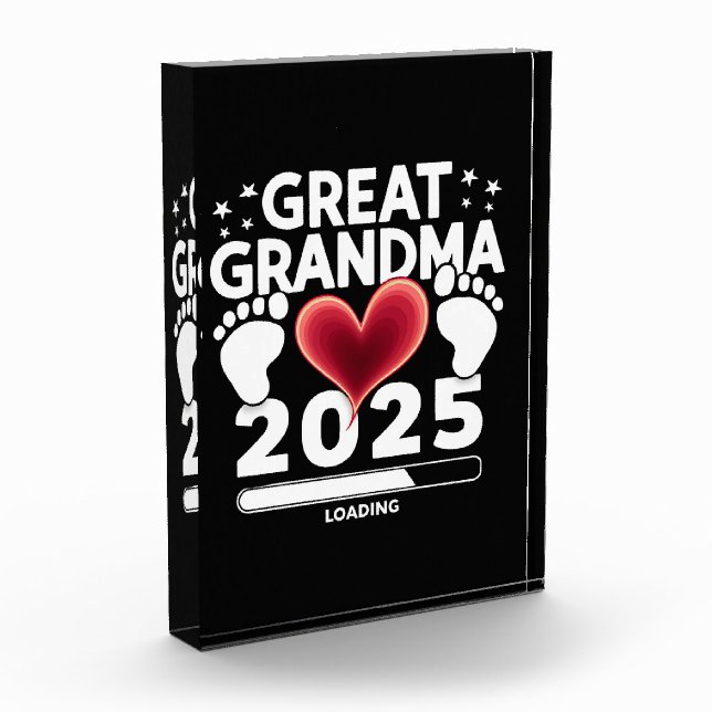 Bloc Photo Grande grand-mère Chargement 2025 Faire-part de gr (Gauche)
