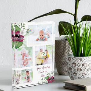 Bloc Photo Grande grand-mère Vous êtes le meilleur Anémone