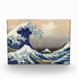 Bloc Photo Grande Vague au large de Kanagawa & Mont Fuji Mer 