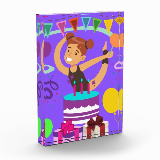 Bloc Photo Gymnastique fête d'anniversaire (Gauche)