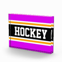 HOCKEY Athlétisme rose vif rayures Jaunes Noirs
