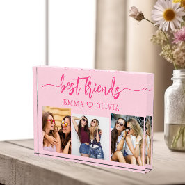 Bloc Photo Hot Pink Best Friends 3 Photo Collage Keepsaké