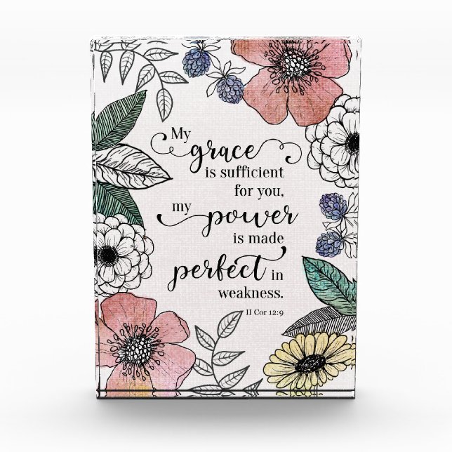 Bloc Photo II Cor 12:9 - Ma Grâce Suffit (Devant)