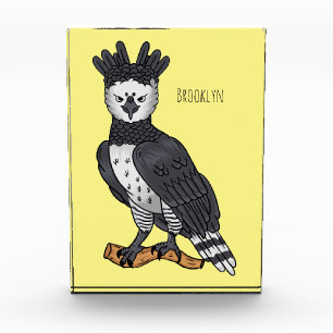 Bloc Photo Illustration de dessin animé d'aigle harpie