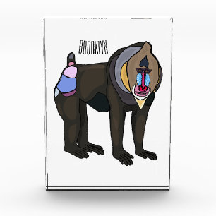Bloc Photo Illustration de dessin animé Mandrill