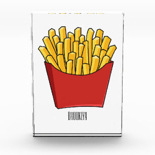 Bloc Photo Illustration de frites