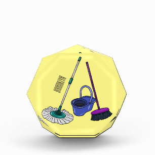 Bloc Photo Illustration de la bande dessinée Broom & mop