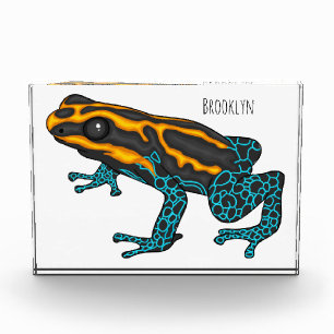 Bloc Photo Illustration de la grenouille à fléchettes de pois