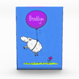 Bloc Photo Illustration de l'humour en ballons de mouton mign