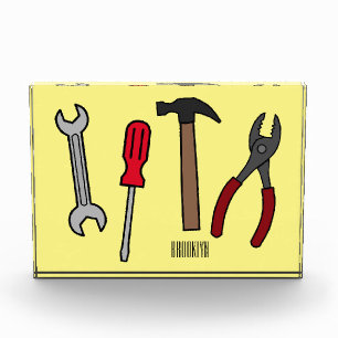 Bloc Photo Illustration des outils de menuiserie