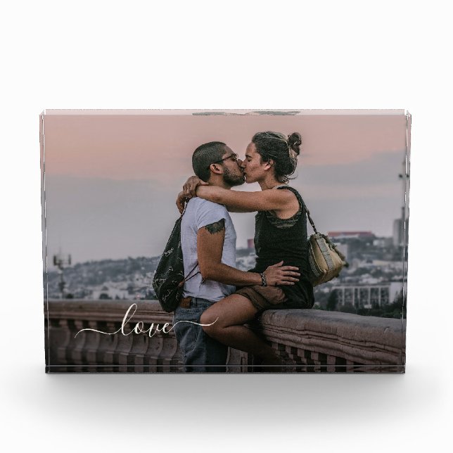 Bloc Photo Image D'Amoureux Personnalisée Et Texte De Citatio (Devant)