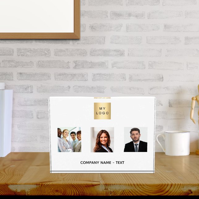 Bloc Photo Image de marque du logo de l'entreprise (Créateur téléchargé)