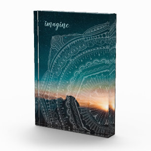 Bloc Photo Imaginez Sunset Starry Night Mandala Elégante Phot