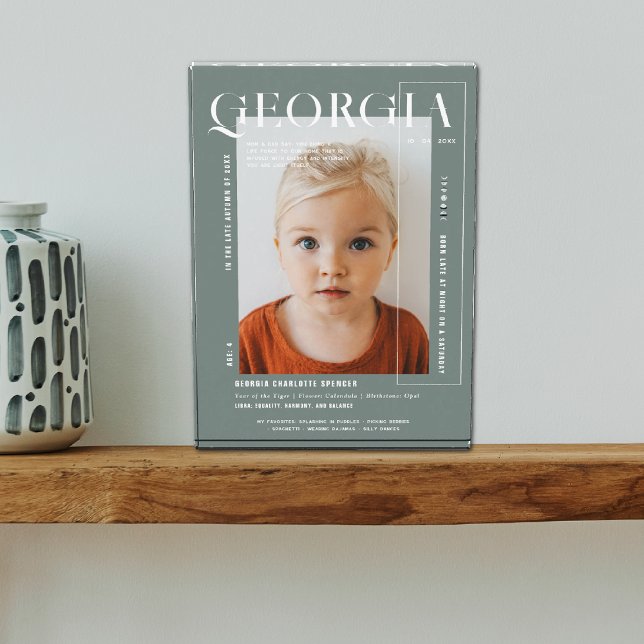 Bloc Photo Instantané minimal moderne | N'importe quelle anné (Créateur téléchargé)