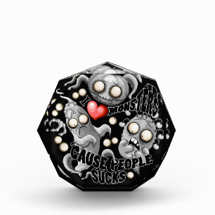 Bloc Photo J'aime les monstres parce que les gens aiment les