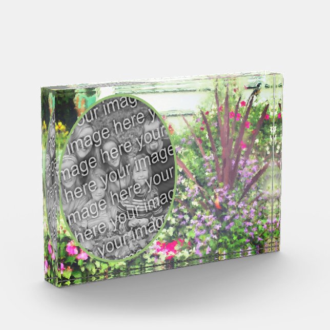 Bloc Photo Jardin Fleur Jardin Peinture Ajouter Votre (Gauche)