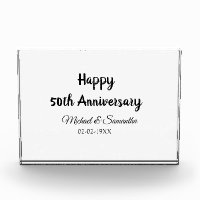 Joyeux 50e anniversaire ajouter nom du couple date