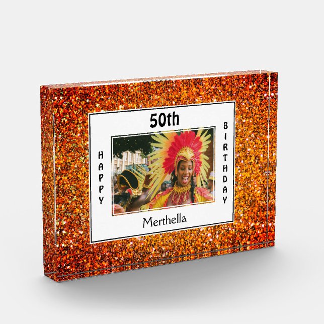 Bloc Photo Joyeux 50e anniversaire | TOUT ÂGE | PARTIES SCINT (Gauche)