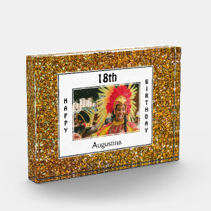 Bloc Photo Joyeux Anniversaire Photo TOUT ÂGE scintillant