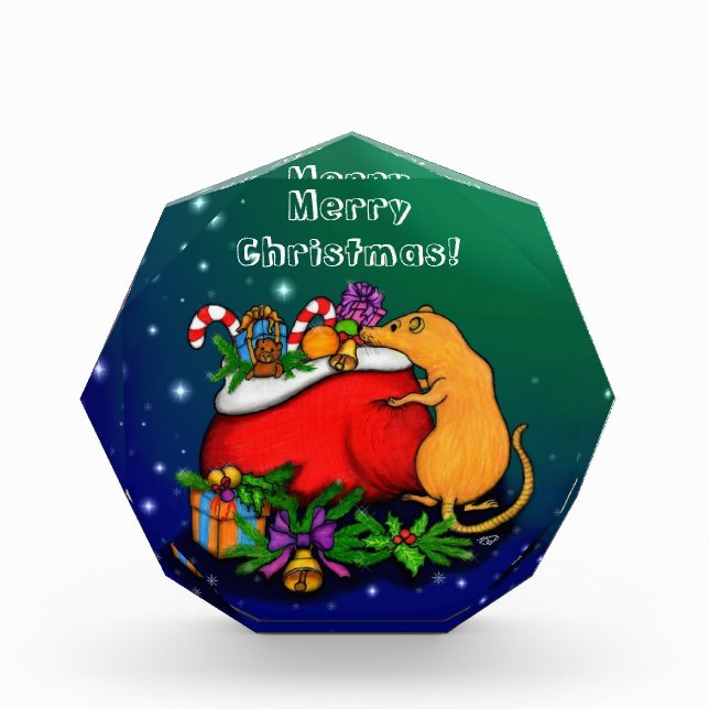 Bloc Photo Joyeux Noël avec Rat Prince (Devant)