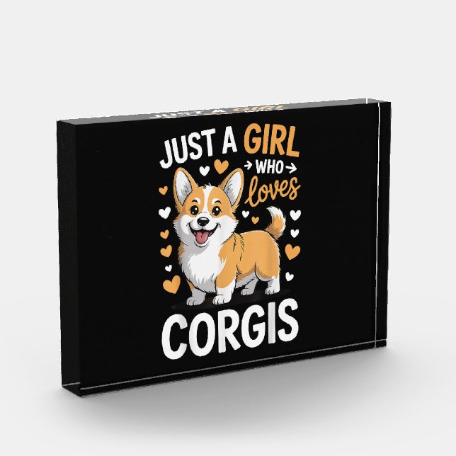 Bloc Photo Juste Une Fille Qui Aime Les Corgis (Gauche)