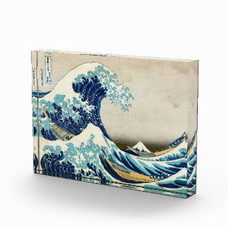 Bloc Photo Katsushika Hokusai - La Grande vague au large de K