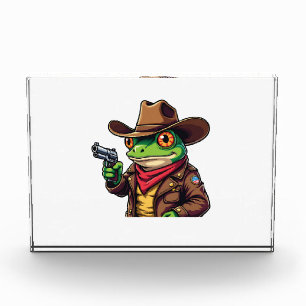 Bloc Photo Kawaii Drôle Cowboy Occidental Amateurs de grenoui