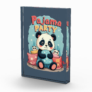 Bloc Photo Kawaii Panda Pajama Party Cosy Slepov esthétique
