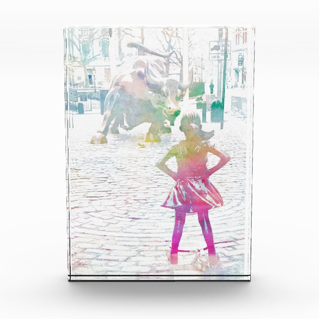 Bloc Photo La fille sans peur (aquarelle) (Devant)