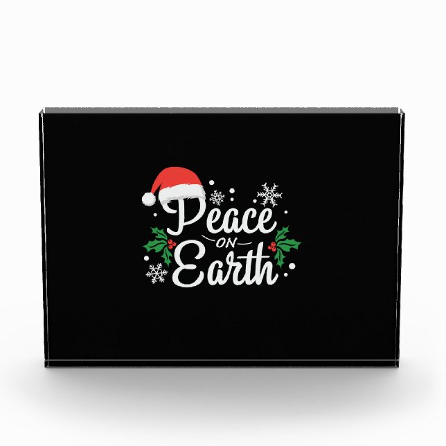 Bloc Photo La Paix De Noël Sur Terre (Devant)