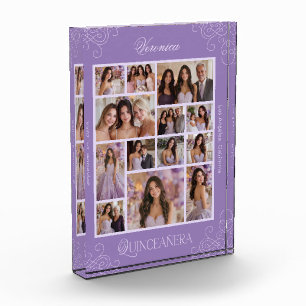 Bloc Photo Lavender Photo Collage Keepsaké Quinceanera