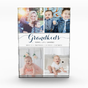 Bloc Photo Les petits-enfants font la vie Grand Cadeau Collag