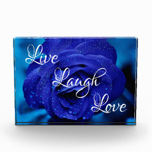 Bloc Photo Live Laugh Love Rose