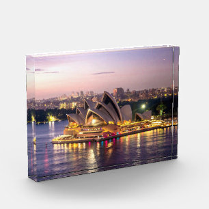 Bloc Photo L'Opéra de Sydney en soirée
