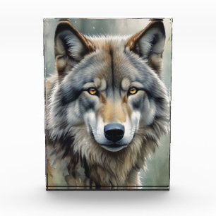 Bloc Photo Loup solitaire Motivation Art Inspirationnel