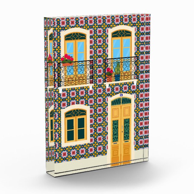 Bloc Photo Maison de Lisbonne avec tuiles (Gauche)