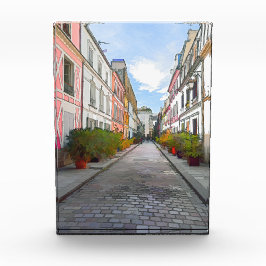 Bloc Photo Maisons colorées rue Cremieux - Paris