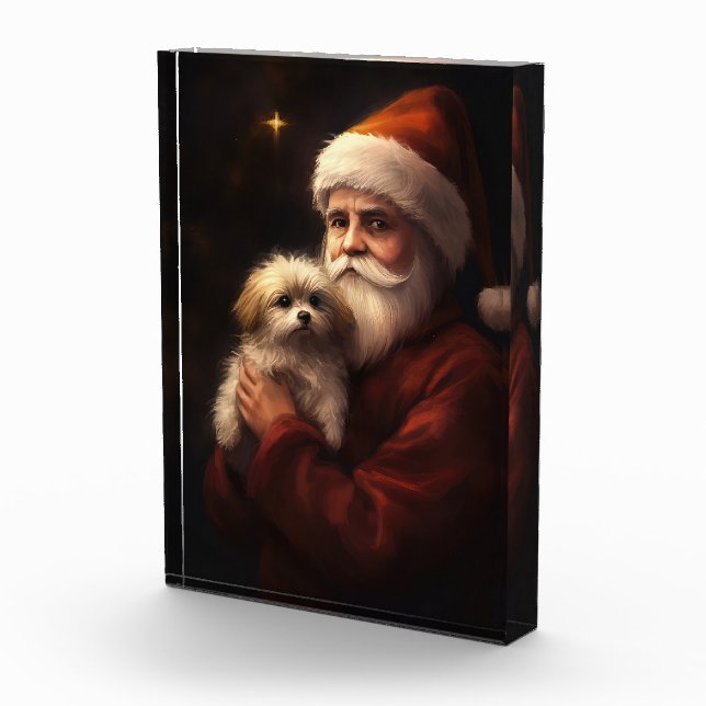 Bloc Photo Maltais avec Noël Festif du Père Noël (Droite)