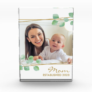 Bloc Photo Maman personnalisée Elégante Or 20XX Elégante