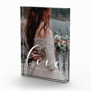 Bloc Photo Mariage calligraphié élégant