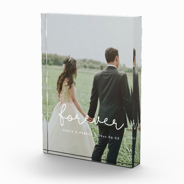 Bloc Photo Mariage fantaisiste mignon pour toujours (Droite)