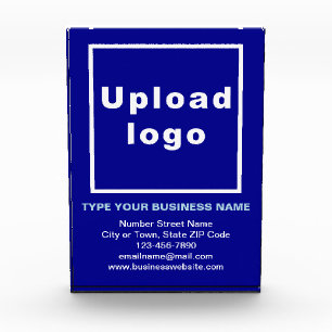 Bloc Photo Marque d'affaires sur le rectangle de portrait ble