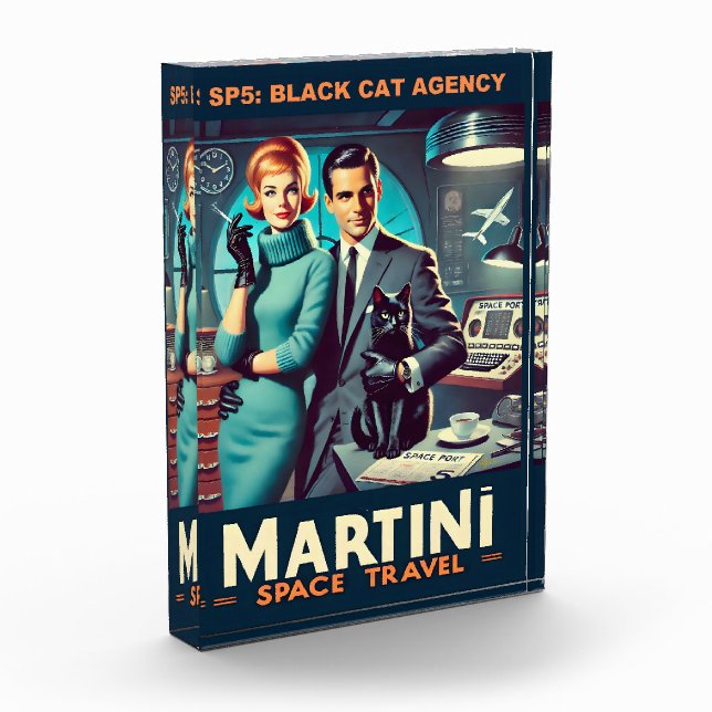 Bloc Photo Martini Space Travel Poster SP5 : Agence de Chat N (Gauche)