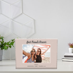 Bloc Photo Meilleur Amis Forever photo personnalisée beige