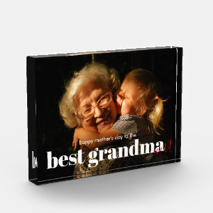 Bloc Photo Meilleur Grand-mère Photo Grand-parents Jours