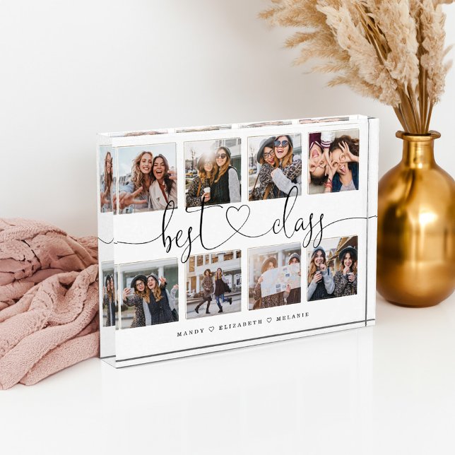 Bloc Photo Meilleure Classe Cadeau Script Pour Les Amis Colla (Best Class Script Gift For Friends Photo Collage)