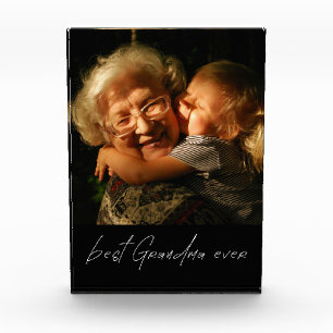 Bloc Photo Meilleure Grand-Mère Moderne  Cadeau Personnalisé 