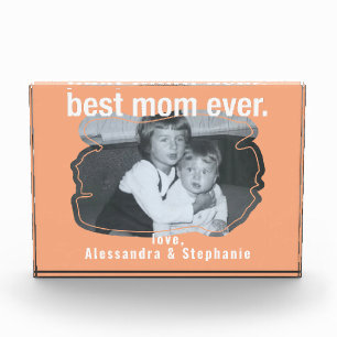 Bloc Photo Meilleure maman jamais photo keepsaké personnalisé