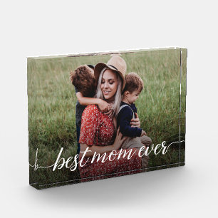 Bloc Photo Meilleure Maman Personnalisée Photo Fête des Mères