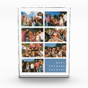 Bloc Photo Meilleurs amis Forever Blue Collage